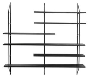 Raft de perete Actona Belfast, 120 x 111 cm, negru