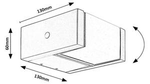 Aplică LED de exterior Rabalux 77183 CUBBINGTON LED/10W/230V IP54