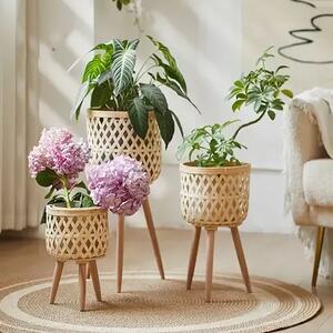 Rattanbloom™ Ghivece De Flori Din Ratan, De Tip Floor-standing