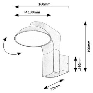 Aplică LED de exterior Rabalux 77148 WENGEN LED/12W/230V IP54