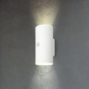Briloner Lumină LED cu baterie pentru exterior, albă, senzor, sus/jos, Alb, Plastic, Modern, Priză de perete sus / jos
