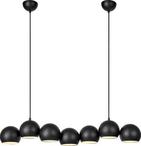 Lustră pe cablu Markslöjd 108860 CUPOLO 7xE14/40W/230V negru