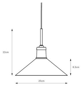 Lustră pe cablu Markslöjd 108868 VELA 1xE27/40W/230V alamă/verde