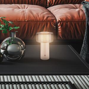 Briloner Lampa cu baterie LED Brilo unplugged Gila, antracit/bej 21 cm, reglabil, Bej, Metal, Modern