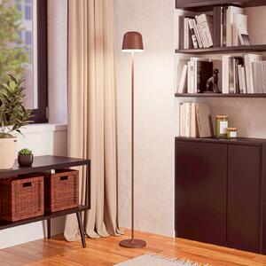EGLO Lampă de terasă cu LED și baterie Mannera-L, culoare ruginiu, înălțime 140 cm, reglabil, Maro / Rugină, Aluminiu, Modern