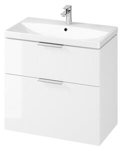 Cersanit City, dulap baie cu chiuveta 80x45x77,5 cm, alb lucios, S801-423