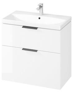 Cersanit City, dulap baie cu chiuveta 80x45x77,5 cm, alb lucios, S801-423