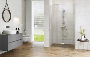 Cersanit Crea, usa batanta pentru deschidere 100X200 cm (dreapta), sticla transparenta 8mm, profil cromat, S159-002