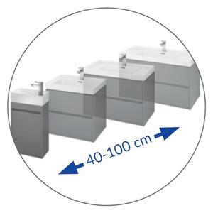 Chiuveta cabinet Cersanit Crea BOX 60cm, alb, K114-006