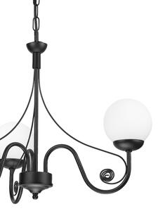Lustră pe lanț Brilagi COTTAGE 3xG9/40W/230V negru/alb