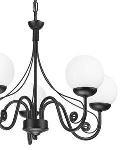 Lustră pe lanț Brilagi COTTAGE 5xG9/40W/230V negru/alb
