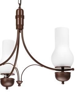 Brilagi - Lustră LED pe lanț COTTAGE 3xE14/40W/230V fag/maro/alb