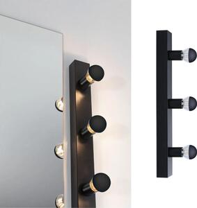 Corp de iluminat pentru oglindă de baie Paulmann 80097 3xE14/40W IP44 REGULA 230V negru