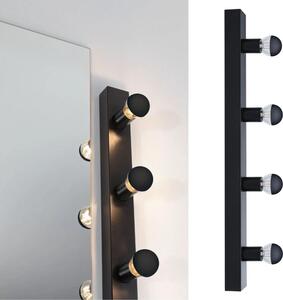 Corp de iluminat pentru oglindă de baie Paulmann 80099 4xE14/40W IP44 REGULA 230V negru