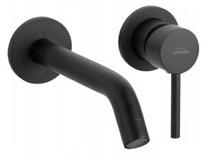 Invena Dafni, robinet de chiuvetă ascuns, negru mat, BP-88-U04-A