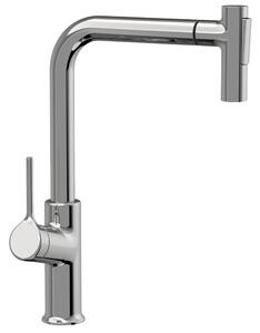Invena Farsala, baterie pentru chiuveta inalta cu gura extragabila cu 2 functii h-369, crom, INV-BZ-40-L01-S