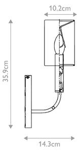 Aplică Feiss FE-BRIANNA1-BB BRIANNA 1xE14/60W/230V