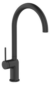 Invena Kalitea, baterie chiuveta h-373, negru mat, INV-BZ-72-004-V