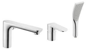 Invena Siros, baterie baie cu 3 orificii, crom, BW-90-S01-A