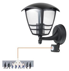 Aplică de exterior cu senzor TEVIO 1xE27/60W/230V IP54 negru
