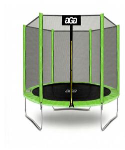 Trambulină Aga SPORT TOP 180 cm Verde deschis + plasă de protecție