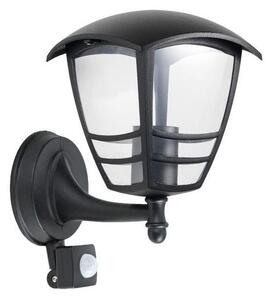 Aplică de exterior cu senzor TEVIO 1xE27/60W/230V IP54 negru