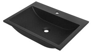 Laveo Albano, chiuveta granit 600x440x122 mm, negru, LAV-VGA1710T