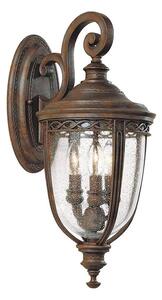 Aplică de exterior Feiss FE-EB2-M-BRB ENGLISH BRIDLE 3xE14/60W/230V IP44