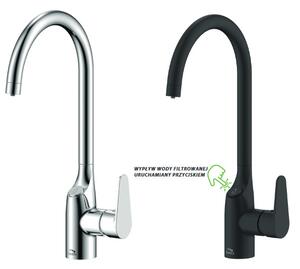 Laveo Claro, baterie chiuveta cu filtru apa h-412, crom, LAV-BAK_098D
