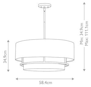 Lustră pe tijă Hinkley HK-GRAHAM-L-LCB GRAHAM 4xE14/40W/230V