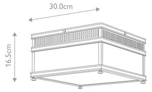 Plafonieră de exterior Elstead HOLBORN-F-DB HOLBORN 2xE27/60W/230V IP44