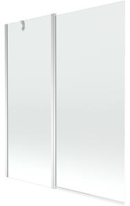 Mexen Flip paravan de cadă cu 2 panouri 140 x 150 cm, transparent, crom - 894-140-101-01-00
