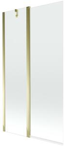 Mexen Flip paravan de baie pliabil cu 2 uși 100 x 150 cm, transparent, auriu - 894-100-101-50-00