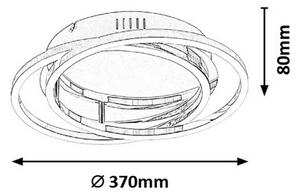 Rabalux 2184 - Plafonieră LED SELENA LED/30W/230V pr. 37cm