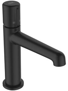 Laveo Pretto, baterie chiuveta h-192 cu dop de scurgere ClickClack, negru mat, LAV-BAO_722D