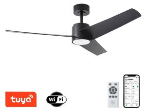 ZEVENTI - Ventilator de tavan cu LED ORVIETO LED/18W/230V Wi-Fi Tuya negru + telecomandă