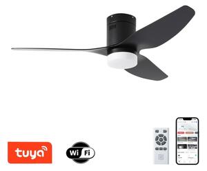 ZEVENTI - Ventilator de tavan LED PADUA LED/18W/230V Wi-Fi Tuya negru + telecomandă