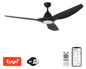 ZEVENTI - Ventilator de tavan URBINO LED, 20W/230V, Wi-Fi Tuya, negru + telecomandă