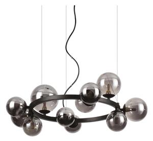 Ideal Lux - Lustră LED suspendată pe cablu PERLAGE 11xG9/3W/230V diam. 73 cm negru/fumuriu