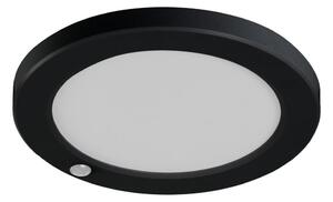 Corp de iluminat LED cu senzor 2 în 1 Kanlux 24605 ERGA LED/17W/230V 3000/4000/6500K negru