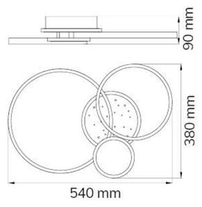 Lustră LED dimabilă aplicată KIAH LED/32,5W/230V 3000K Wofi 11657