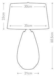 Lampă LED de masă Elstead LENA-TL-S-SMOKE-OWSS LENA 1xE27/60W/230V+1xGU10/7W alb