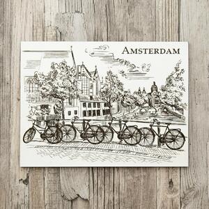 DUBLEZ | Tablou 3D din lemn pentru perete - Amsterdam