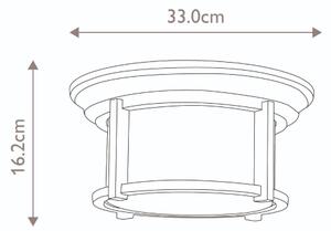Plafonieră de exterior Feiss FE-MERRILL-F MERRIL 2xE27/60W/230V IP44