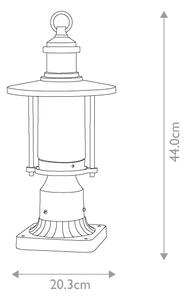 Lampă de exterior Kichler KL-RIVERWOOD3-M RIVERWOOD 1xE27/60W/230V IP44 negru