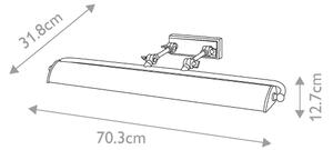 Aplică pentru tablouri Elstead WINCHFIELD-PLL-PN-WM WINCHFIELD 4xE14/40W/230V marmorat
