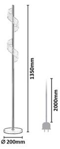 Rabalux 74415 - Lampadar LED dimerizabil, cu control tactil ZOFRAEL 12W/230V 3000K