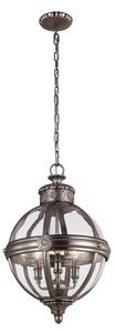 Lustră pe lanț Feiss FE-ADAMS-3P-ANL ADAMS 3xE14/60W/230V bronz