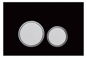 Mexen NAPO 06 - Buton pentru modulul Mexen Napo (compatibil cu modulul Geberit Delta UP100), sticlă neagră, 604623