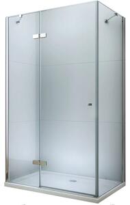 Mexen Roma, cabina de dus 80 (usa) x 50 (perete) cm, sticla transparenta 6mm, profil cromat, 854-080-050-01-00
